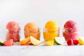 4 Easy Fruit Sorbet Recipes Recipe Sorbet Recipes Fruit Sorbet Fruit Sorbet Recipe