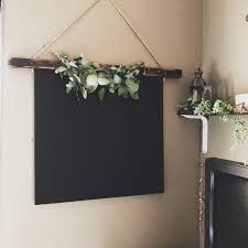 Gives your space a wonderful rustic look with some wall decor. Diy Hanging Chalkboard Ashley Ode Diy Chalkboard Frame Diy Chalkboard Sign Diy Hanging