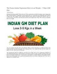 Doc The Fastest Indian Vegetarian Diet To Lose Weight 7