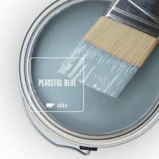 If you are looking for a perfect gray color, look no further. Behr Marquee 1 Gal S470 3 Peaceful Blue One Coat Hide Matte Interior Paint Primer 145001 The Home Depot Paint Colors For Home Behr Paint Colors House Colors