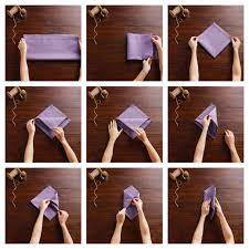 Pliage serviette automne pliage serviette 2 couleurs pliage serviette papier facile plier serviette serviettes en tissu table d'automne décoration oiseau deco automnale table de fete. 1001 Idees Creatives De Pliage De Serviette Pour Mariage