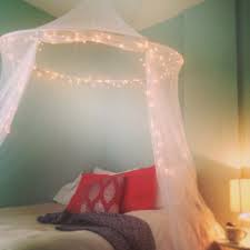 Whimsical Bed Canopy With Lights Canopy Net Was Purchased At Ikea Lights Purchased At Ac Moore And Attached To The Canopy Bed Canopy With Lights Ikea Bed Bed