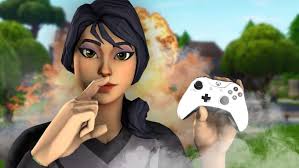 The ghoul trooper skin is an epic fortnite outfit. Fortnite Skin Holding Xbox Controller Wallpaper