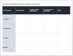 14 brand strategy templates word excel pdf ppt format download. 60 Free Content Marketing Templates Smartsheet