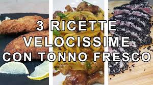 Tonno fresco in padella con verdure alla julienne. 3 Ricette Con Tonno Fresco Facilissime Youtube