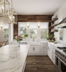 Rustic Kitchen With Shiplap From Home Depot White Kitchen Design Home Decor Kitchen Modern Farmhouse Kitchens