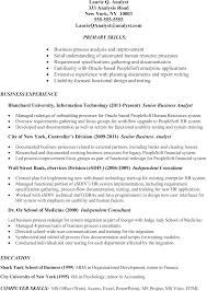 business analyst resume targeted