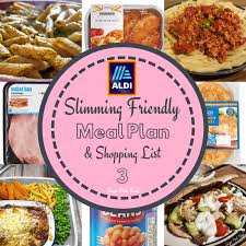 Pasta night · rice or beans ideas; Aldi 7 Day Slimming World Friendly Meal Plan Shopping List Sugar Pink Food
