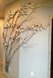 Agac Dallariyla Dekorasyon Handmade Home Dekorasyon Fikirleri Duvar Dekorasyonu