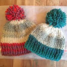 **if you wish to buy hat itself, please check availability at my finished products section: The Andersen Beanie Baby And Toddler Bobble Hats Knit Flat Craft It Like Katie Baby Hats Knitting Chunky Knitting Patterns Baby Hat Knitting Pattern