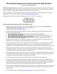 Noc's (notification of changes) is cor. Https Www In Gov Dcs Files W9anddirectdepositforminstructions1 5 Pdf