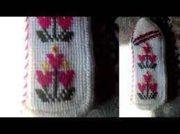 Bes Sis Patikte Ip Dolama Teknigi Ile Desen Koymak Youtube Under Armor Women Slippers