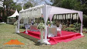 Wedding bed decoration mosquito net & frame bed netting bed curtain canopy red. Wedding Decor And Tents Youtube
