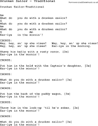 Drunken Sailor Banjo Music Ukulele Chords Songs Ukulele Songs