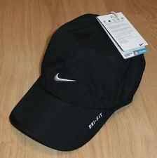 Nwt Nike Dri Fit Feather Light Running Tennis Hat Cap Black White Swoosh Tennis Hat Nike Dri Fit Dri Fit