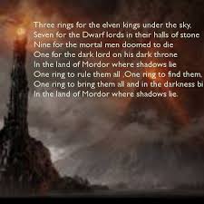 Three Rings For The Elven Kings Under The Sky Poem Three Rings For The Elven Kings Under The Sky Three Rings For The Elven Kings Under The Sky Three Rings For The Elven Kings Under Goog Dark Lord Lord Elven