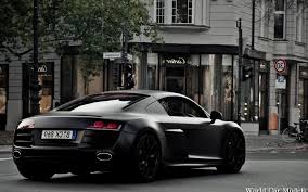 Instead of a widebody kit, a subtle front spoiler, a sporty diffuser and a fixed rear wing. Audi R8 Matte Black Wallpapers Wallpaper Desktop Background