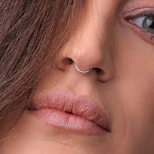 (anatomy) a wall separating two cavities; Amazon Com Faux Septum Ring In 925 Sterling Silver No Piercing Needed Septum Cuff Faux Septum Ring Fake Septum Piercing Handmade