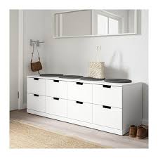 Nordli Byra Med 8 Lador Vit 160x54 Cm Ikea Ikea Nordli 8 Drawer Dresser Dresser Drawers