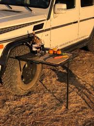 Innovative Tire Mount Outdoor Camping Table Tailgater Tire Table In 2020 Camping Table G Wagen Tire Table