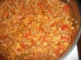 Hamburger Spanish Rice With Bacon Recipe Food Com Recipe Chicken And Beef Recipe Spanish Rice Rice Burger Recipe