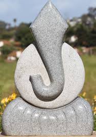 Raku figure, unique handmade ceramic obelisk sculpture with porcelain wings. Garden Ornaments Stone Garden Modern Family Abstract Art Statue Ornament Kisetsu System Co Jp