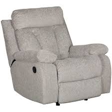 Attached remote to control massage settings. Mitchiner Grey Rocker Recliner 7620425 Ashley Furniture Afw Com
