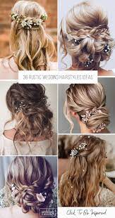 36 Pretty Cool Rustic Wedding Hairstyles Rustic Wedding Hairstyles Hair Styles Wedding Hairstyles