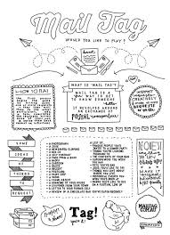 Mail Tag Bianca Jagoe Lettering Penpal Mail Tag