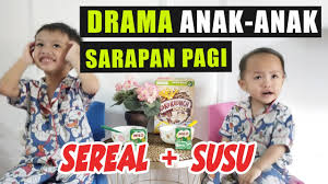Pening kepala tak tahu nak masak apa? Sarapan Pagi Anak Dengan Menu Sarapan Simple Makanan Sehat Sereal Dan Susu Youtube