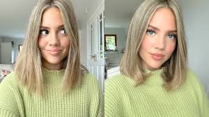 Frame your face with waves. How I Style My Short Hair Shoulder Length Hair Elanna Pecherle 2019 Youtube