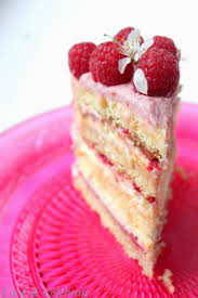 Tort Malinowy Przekladany Kremem Z Bialej Czekolady Perfumowany Roza Food Cooking Recipes Mini Cheesecake