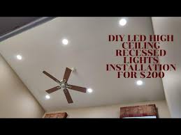 Another way to avoid having problems is to use airtight cans as the fixture of choice. How To Install Led Recessed Lighting On High Ceiling A 200 Diy Project Youtube