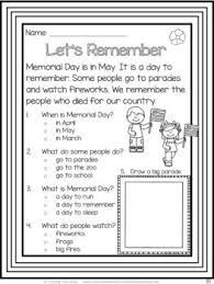 Memorial Day And May Themed Reading Comprehension Passages And Questions For Reading Comprehension Passages Comprehension Passage Reading Comprehension Skills