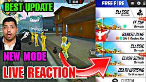 This game is available on any android phone above version. Free Fire New Mode Clash Squad Mode Live Reaction Advance Server Garena Freefire Youtube