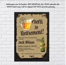 Cheers To Retirement Invitation Beers Retired Invitations Retirement Party Invitation Retir Retirement Invitations Retirement Party Invitations Cheer Party