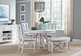 magnussen heron cove white round dining