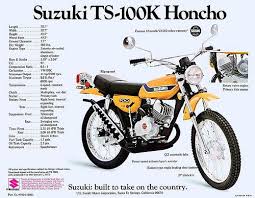 1973 Suzuki Ts100k Brochure Vintage Honda Motorcycles Suzuki Motorcycle Suzuki