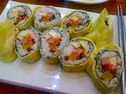 Gimbap(kimbap) is the most popular picnic food in korea. Korean Food Kimbap Korean Sushi Rolls Koreaproductpost
