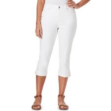 Womens Bandolino Mandie Lace Up Capri Jeans Size 14