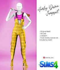 Harley Quinn Birds Of Prey Bar Outfit Pin On Sims