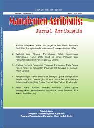 Google scholar provides a simple way to broadly search for scholarly literature. Manajemen Agribisnis Jurnal Agribisnis