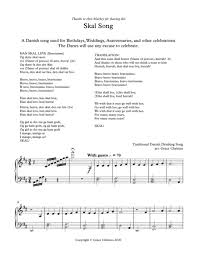 Skal Song (arr. Grace Christus) by Traditional Danish Sheet Music for Piano  Solo at Sheet Music Direct