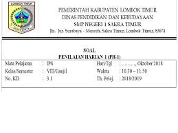 Contoh Instrumen Penilaian Harian 1 Ips Kelas 8 Semester Ganjil