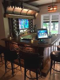 Check Out This Cool Home Bar By Brad In Tarpon Springs Florida Custom Crafted From All Quartersawn White Oak H Bars For Home Custom Home Bars Home Bar Designs
