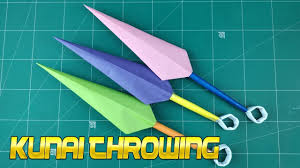 Easy Diy Paper Kunai Knives How To Make A Paper Ninja Naruto Knife O Origami Naruto Kunai Knife Kunai