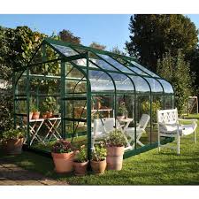 Serre De Jardin Supreme 8 3m En Aluminium Et Verre Trempe 3mm Coloris Vert Halls Maison Facile Www Maison Faci Serre Jardin Jardins En Bois Maison Verte