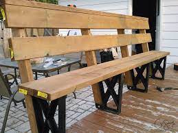 They do make brackets like this for railing posts but they are much more heavy duty and expensive. Building A Deck Bench With Brackets Madness Method
