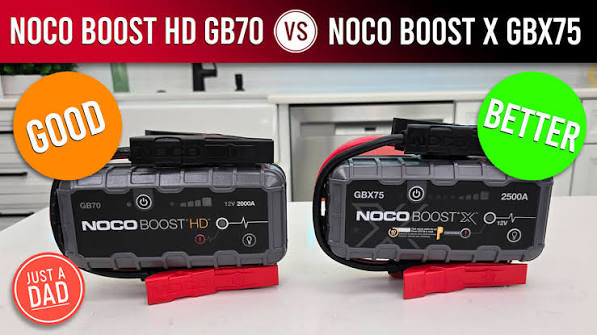 Watch NOCO Boost HD GB70 vs NOCO Boost X GBX75 COMPARISON on Amazon Live