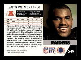 1991 Pro Set Aaron Wallace #549
